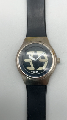 Fossil Big Tic Sport Line JR-7846 Mens Watch 37mm Silver Tone