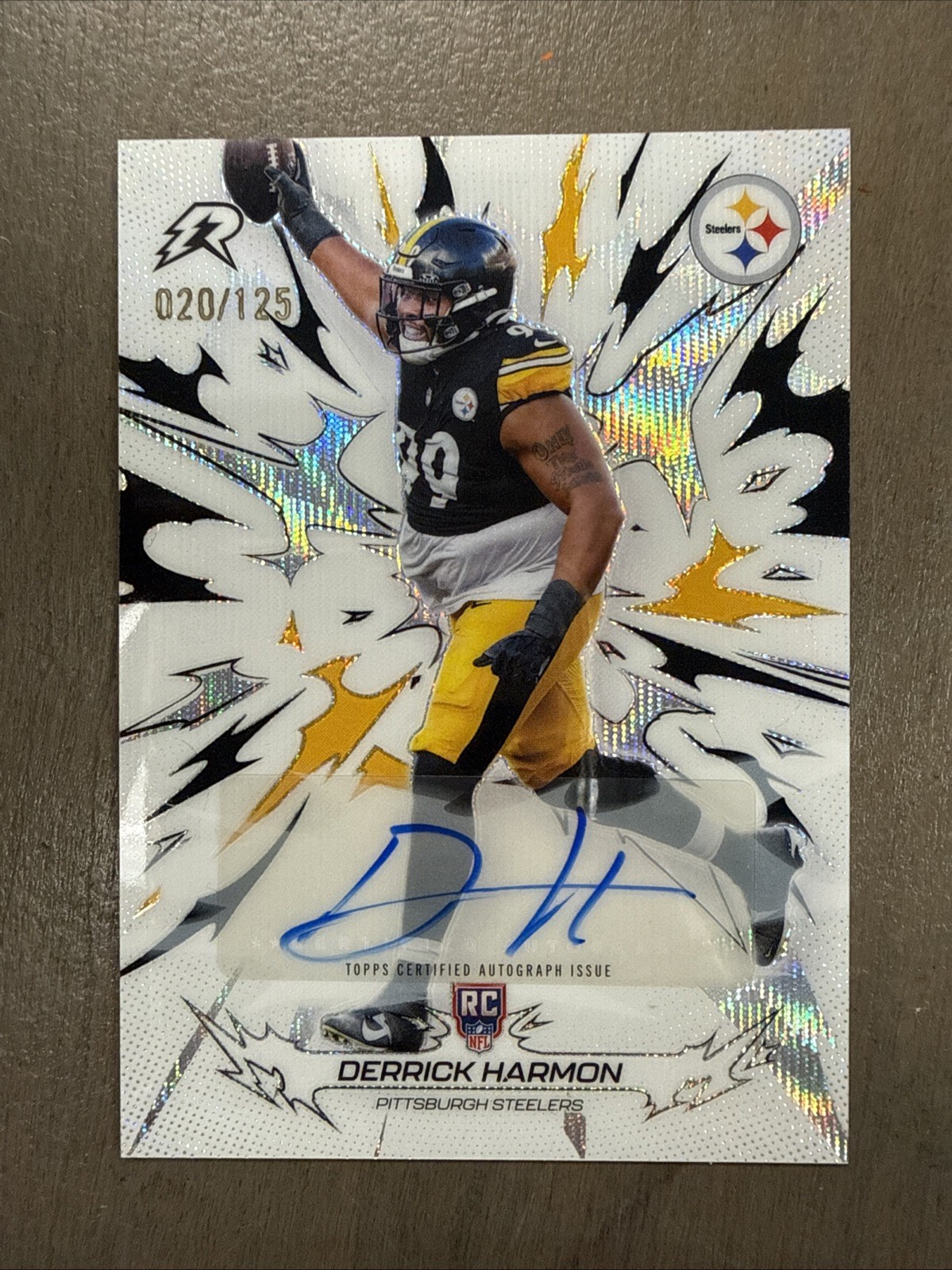 2025 Topps Chrome Resurgence Derrick Harmon #181 Refractor Autograph /125 (RC)
