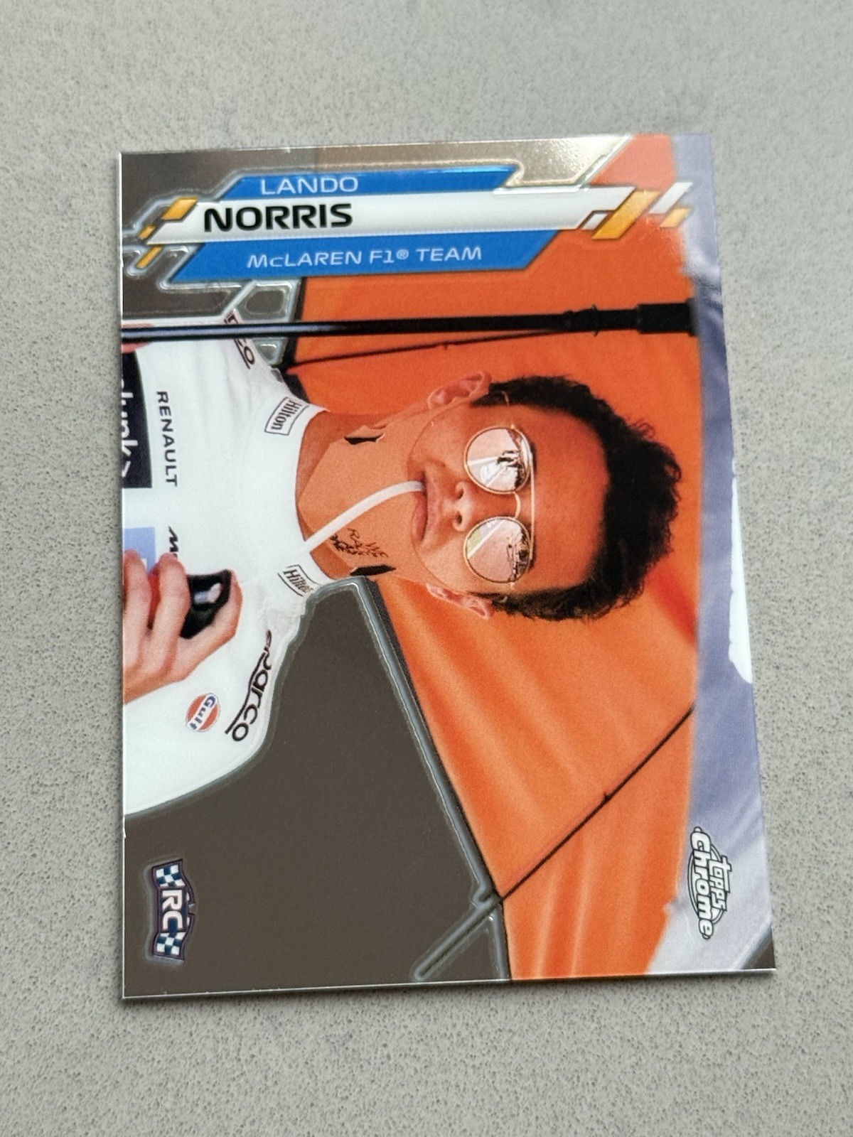 2020 Topps Chrome Formula 1 - F1 Racers #180 Lando Norris (RC) Rookie McLaren