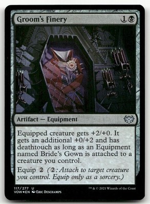 Groom's Finery #117 (Foil) (NM) Crimson Vow VOW Magic MTG
