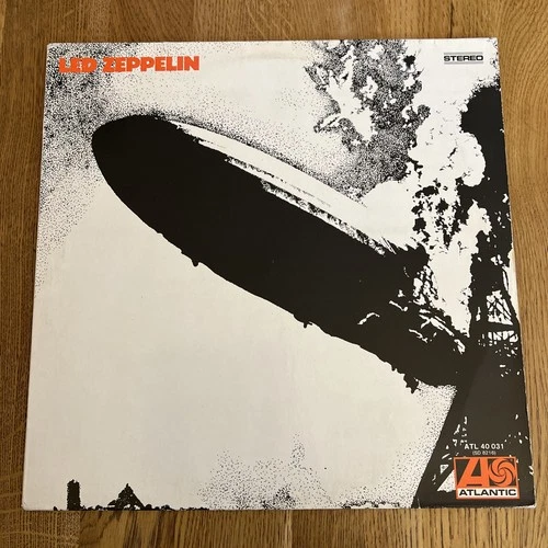 Led Zeppelin - Led Zeppelin I, 1980 German Press Misspelled Labels Atl 40 031
