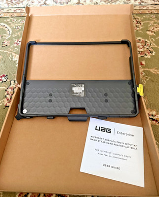 UAG Scout Rugged Case Microsoft Surface Pro 11/10/9 Smart Card CAC Reader Black