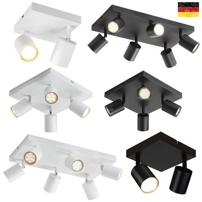 Deckenleuchte schwenkbar LED Deckenstrahler Deckenlampe 2/4/6-flammig