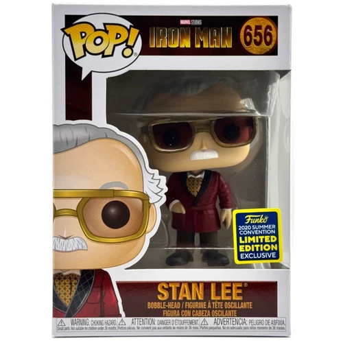 STAN LEE Iron Man Cameo Funko POP! Marvel Summer Convention Exclusive #656