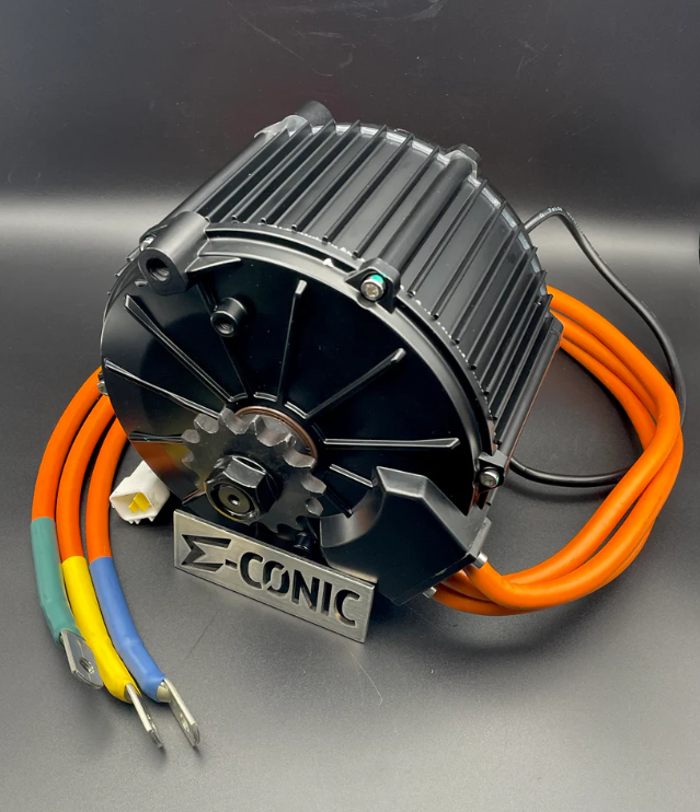 QS165 50H 10kw Electric Motor 72V w 428 14T Sprocket (Hall Sensor