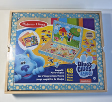 Melissa Doug Blue's Clues You Wooden Magnetic Picture Game 48 pcs NEW/Sealed