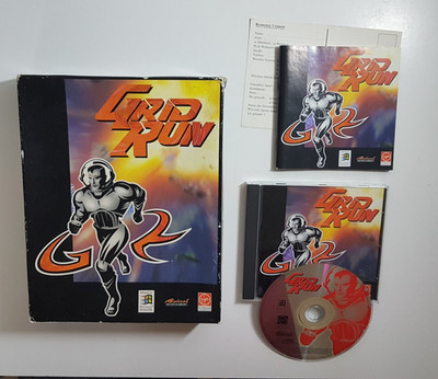 Grid Run - Windows 95 - Big Box PC CD Rom Spiel - Retro Computer Gaming