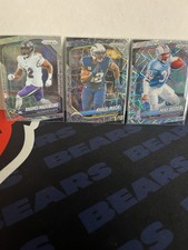2025 Panini Prizm Football 3-Card Lot - SILVER & LAZER Prizms - Mack / Rozier
