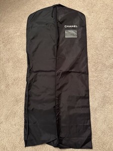 Long CHANEL Black Designer Dress Gown Clothes Travel Tote Garment Bag Protector