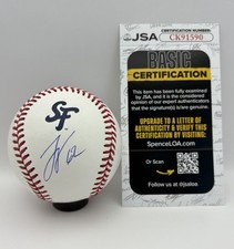 Logan Webb Signed Autographed San Francisco Giants City Connect Baseball JSA COA