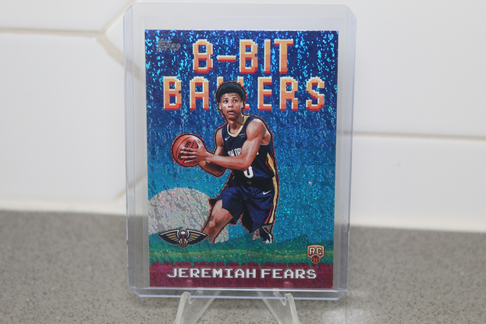 2025-26 Topps Jeremiah Fears 8-Bit Ballers Holo Foil #8B-37 RC Rookie Pelicans