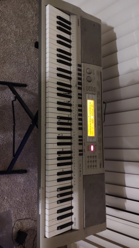 Casio WK-200 76-Key Workstation Keyboard with Stand And Power Adapter