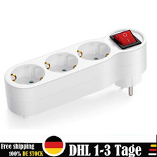 1-3STK Steckdosenleiste Mehrfachsteckdose Steckdose Euro Mehrfachstecker 3 fach
