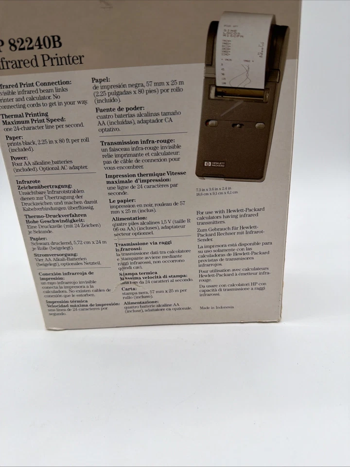 Vintage HP 82240B Infrared Thermal Printer Hewlett Packard Tested Excellent - Image 2 of 4