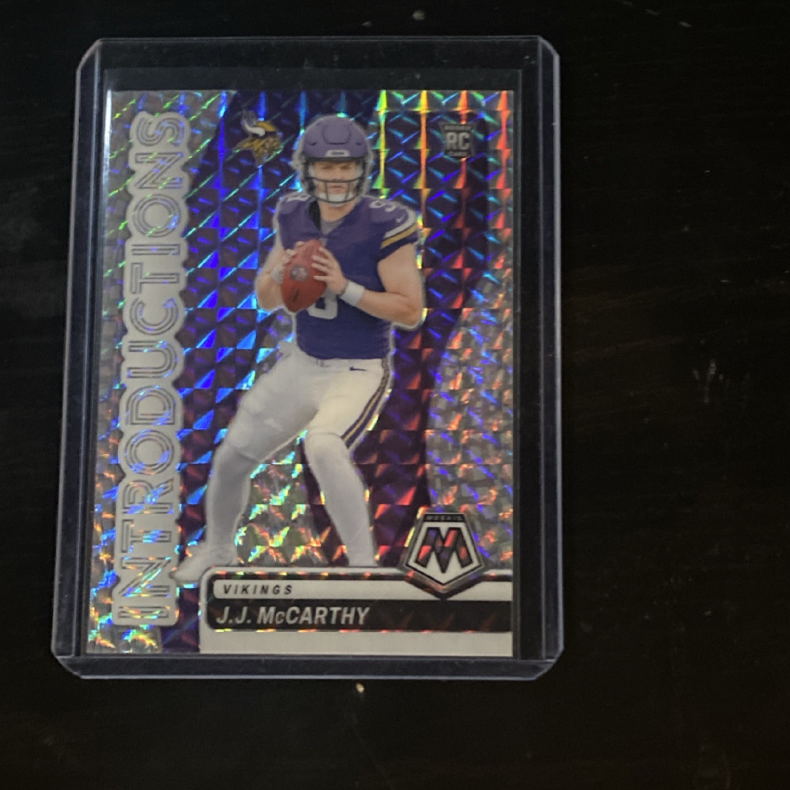 2024 Panini Mosaic Football J.J. McCarthy Introductions #I-5 Minnesota Vikings