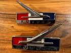 New! 1964 Ford Falcon Chrome ft Fender Emblems Pair futura Left, Right 1965