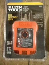 Klein Tools RT210 GFCI Receptacle Tester Cat II 300V LED New