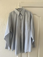 Pierre Cardin Men's 17-17 1/2 34/35 Long Sleeve Dress Shirt Pocket See Ad