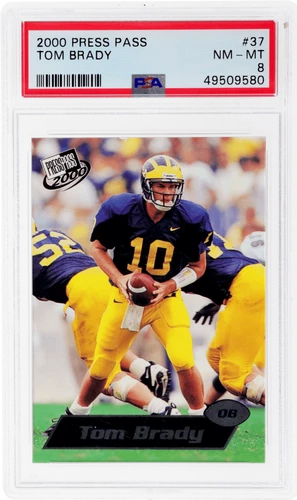 2000 Press Pass Tom Brady #37 PSA 8 Rookie RC