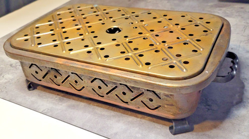 Vintage Copper - Swiss Warming Stand STOCKLI Netstal Rectangular 11.5"