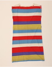VINTAGE Womens Sleeveless Sheath Dress IT 44 Medium Multicoloured Striped CJ09