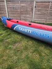 Sevlor Tahiti Plus Inflatable Kayak for 3 person with Paddle, seat, skeg and bag