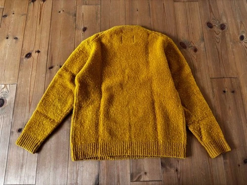 JOURNAL STANDARD x Jamieson's 100% Shetland Wool Sweater Mustard Yellow L image 2