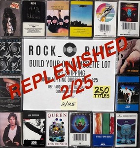 $1 and UP ARENA ROCK VAN HALEN PINK FLOYD RUSH ZEP BUILD YOUR LOT CASSETTE TAPES