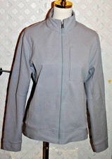 Lululemon Women's Light Gray Full Zip Stretch Jacket 3 Zipper Pockets Small