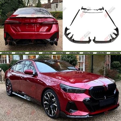 For BMW 5 Series G60 2024+ ABS Carbon Look Front Rear Lip Spoiler Wing Bodykit