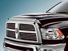 For 10-18 RAM 2500+3500 Truck Chrome Bug Shield Deflector Hood Guard Protector