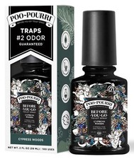 Poo-Pourri Before-You-Go Toilet Spray, Cypress Woods, 2 Fl Oz - Cypress, Pine...