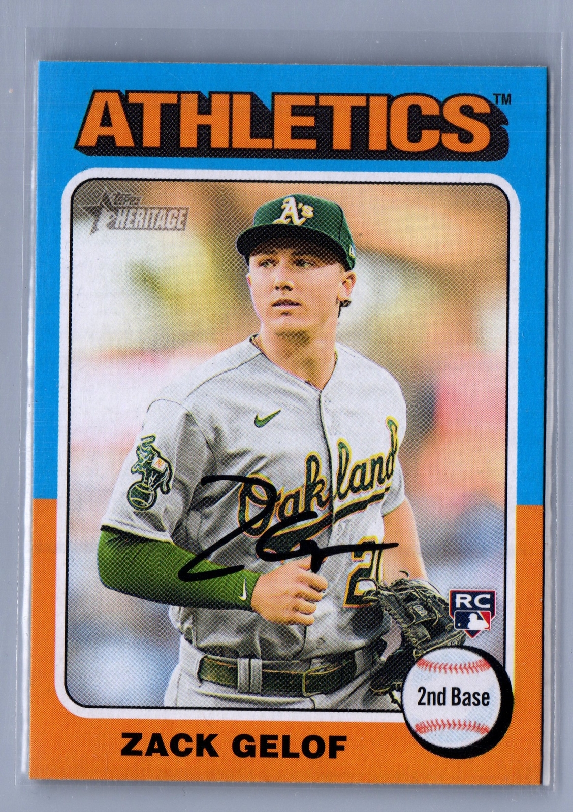 2024 Topps Heritage #346 Zack Gelof RC Rookie Athletics