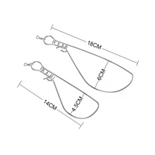  Fishing Stringers Clip Stainless Steel Snaps Fish Lock Holder for Kayak Hiking 