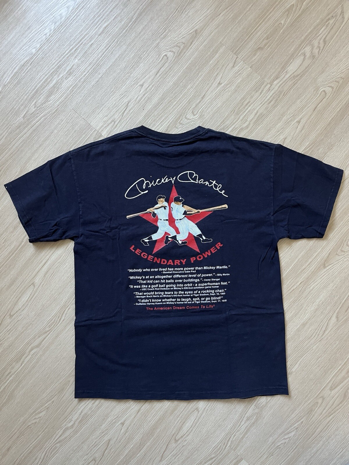 Vintage New York Yankees Mickey Mantle Tshirt