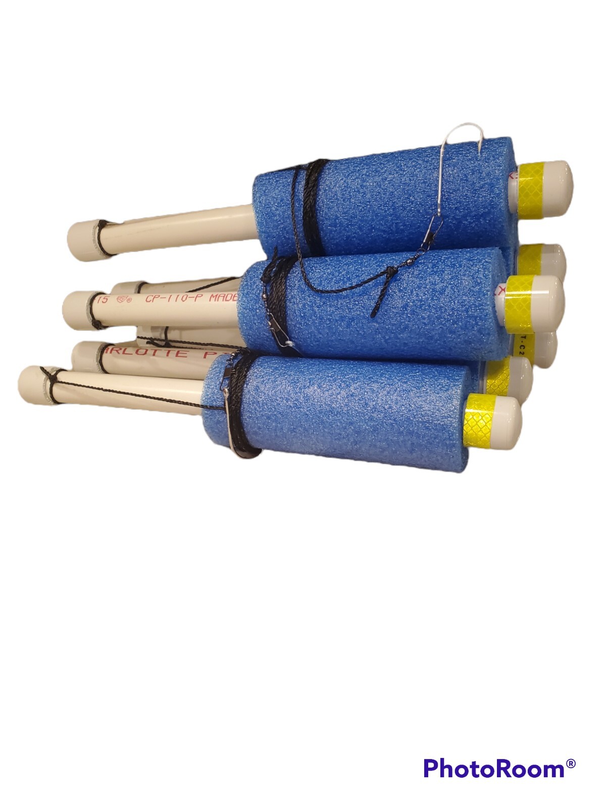 Cajun Catfish Tilt fishing Kayak Jugline Noodle Jugs BLUE, weighted