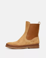 500 VINCE Cecyl SUEDE Ankle Boot CHELSEA TAN WATER REPELLENT 10 MF20