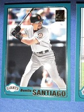 2001 Topps Traded San Francisco Giants Baseball Card #T56 Benito Santiago MVP