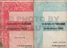 Manuel D’Atelier Subaru 1100 1300G 1970-1971, Lot Livres De Réparation OEM