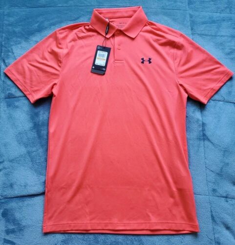Under Armour Performance Polo 2.0 Golf Shirt Men's Size Small Venom Red NWT - Picture 1 of 4