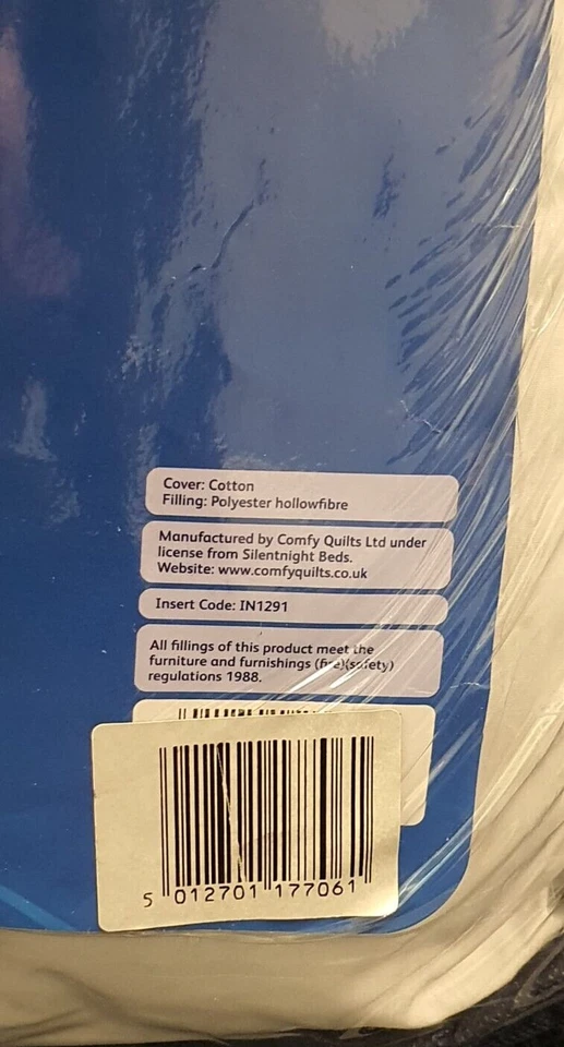 Par de almohadas de algodón egipcio Silentnight CR043 LD Foto 4 de 4