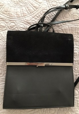 Zara Black Suede \u0026 Faux Leather 