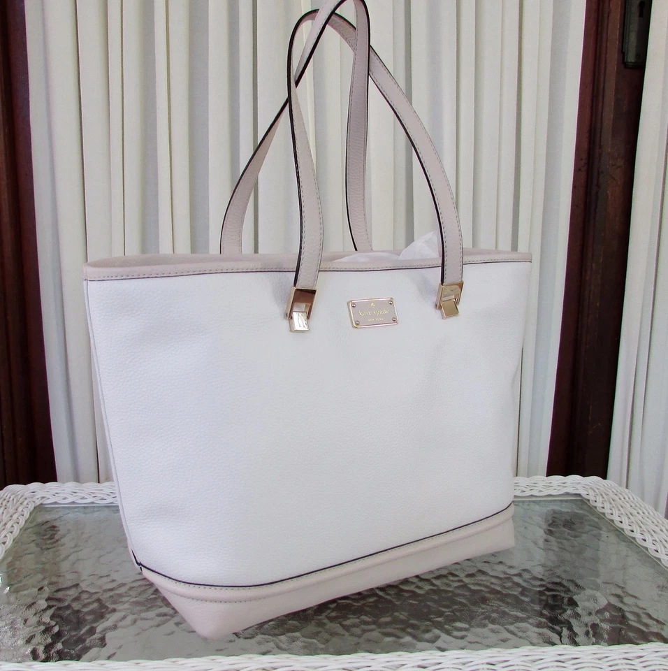 Bolso de Hombro Kate Spade Taren Oliver Street Cuero Guijarro Crema Nuevo con Etiquetas $379 Foto 4 de 4