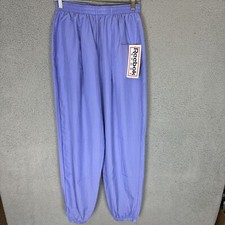 Reebok Pants Womens M Purple Jogger Track Nylon Active Elastic Waist NWT
