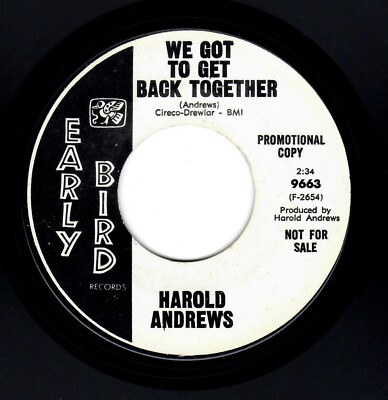 DEEP SOUL-HAROLD ANDREWS-WE GOT TO GET BACK TOGETHER/YOU'RE A WINNER-EARLY BIRD