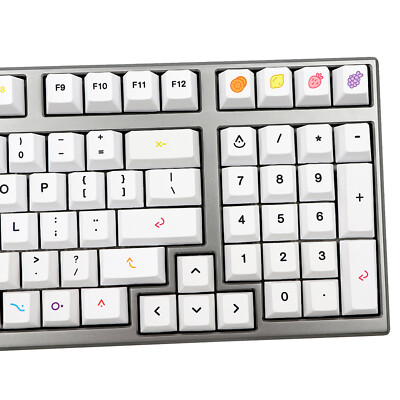 PBT 134 Keys XDA Profile Fruit Simple Theme Keycaps Set für Cherry  Switch,