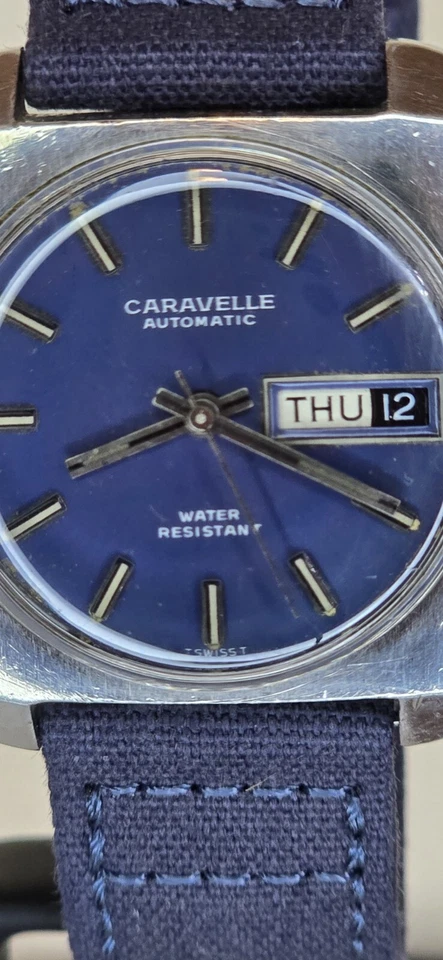 Vintage 1969 Caravelle Day-Date Watch. - Image 2 of 4