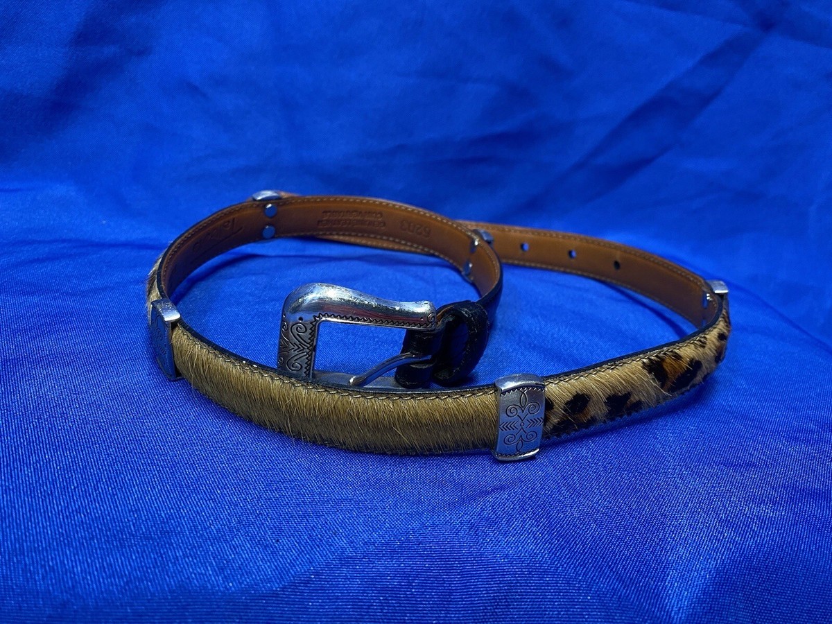 Two vintage Talbots Brighton collaboration leather belts. Size M 1991 Brighton Leather and Brass Sectional Belt SMALL 28  main image 4