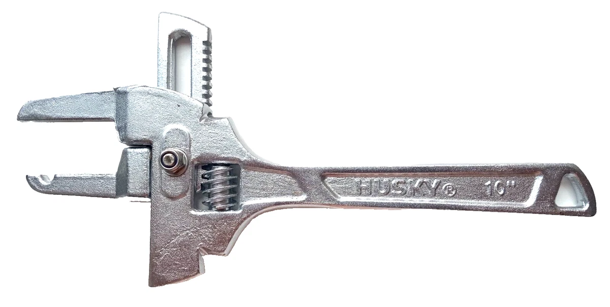 HUSKY Adjustable Wrench Large Opening Bathroom Spanner Wrenches