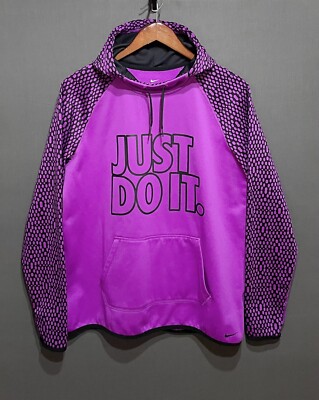 nike just do it sweatshirt purple